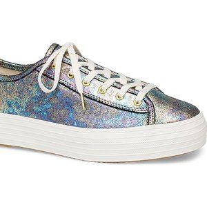 Triple Kick Oil Slick Leather Keds Size 10M